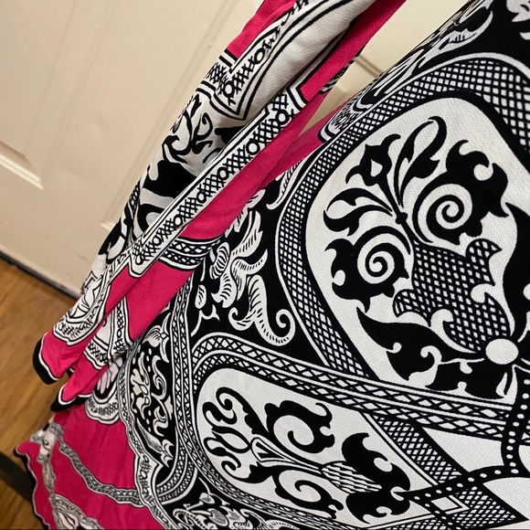 Nicole Miller StudioOne HotPinkPaisley Shift Dress - Picture 6 of 11